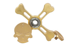 ILoveFidget Skull Hand Spinner Fidget EDC Toy (Brass)