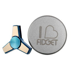 ILoveFidget C3 Hand Spinner Fidget Toy (Silver Blue)